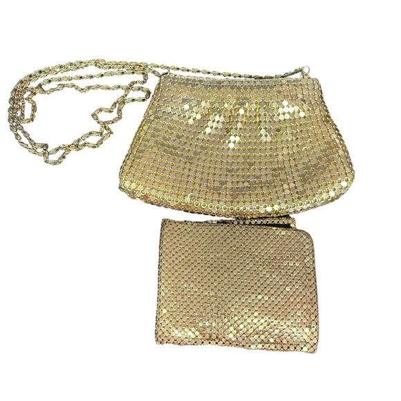 Vintage Y&S Original Gold Chainmail Mesh Purse &‎ Wallet - Picture 1 of 10